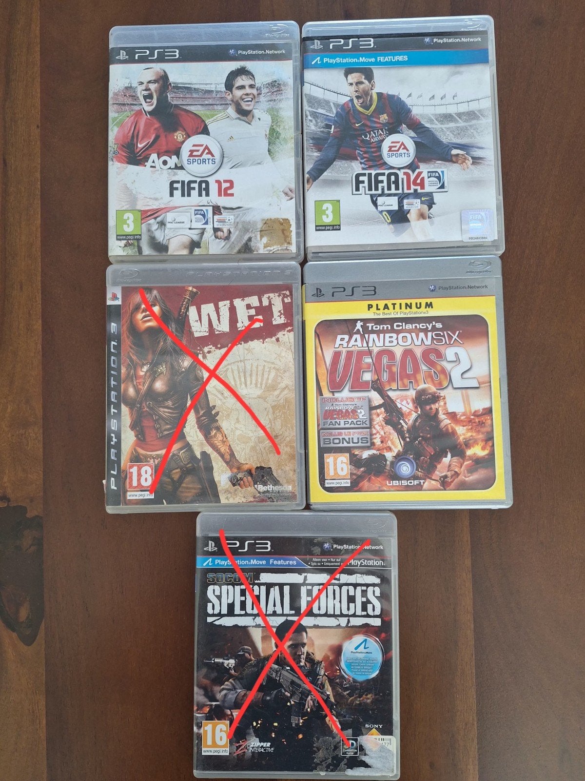 PS3 spellen: FIFA 12, FIFA 14, Vegas 2., Ophalen of Verzenden, Zo goed als nieuw, Sport, 3 spelers of meer