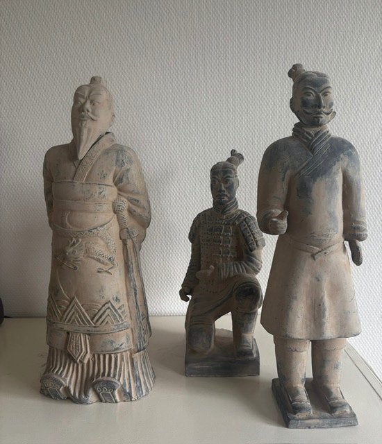 Terracotta Leger Beelden - Set van 3, Ophalen, Bruin, Steen/keramiek, Oosters