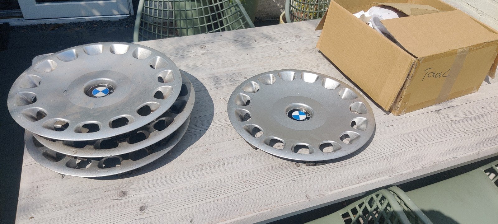 bmw 16 inch wieldoppen afkomstig van een e39, Ophalen of Verzenden