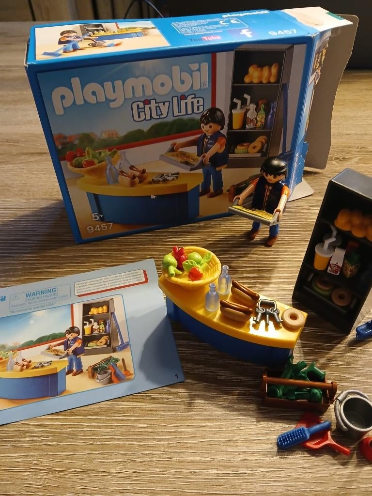 Playmobil City Life 9457 – School conciërge met kiosk, Kinderen en Baby's, Speelgoed | Playmobil, Ophalen of Verzenden, Zo goed als nieuw