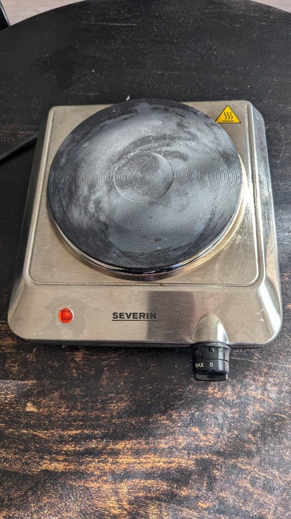 Severin 1 zone kookplaat, Witgoed en Apparatuur, Kookplaten, Ophalen, Vrijstaand, Elektrisch, 3 kookzones of minder