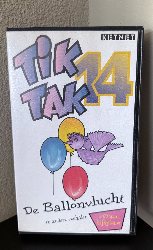 Tik Tak 14 | De Ballonvlucht | VHS | Kinderklassieker, Gebruikt, Alle leeftijden, Kinderprogramma of -film, VHS