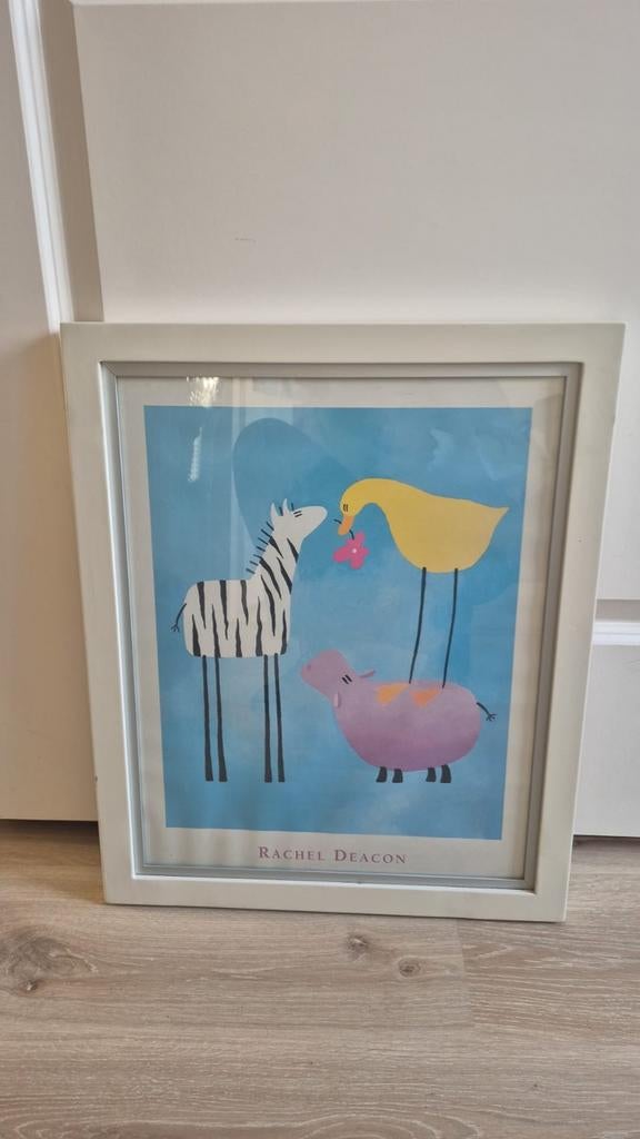 Rachel Deacon Kunstprint: Zebra, Nijlpaard, Eend, Ophalen, Minder dan 50 cm, Oorspronkelijke maker, Minder dan 50 cm
