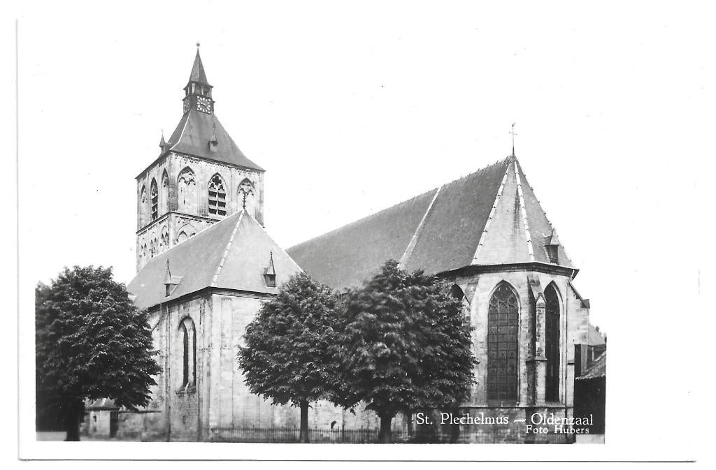 AK Oldenzaal - St. Plechelmusbasiliek, Verzenden, 1940 tot 1960, Ongelopen, Overijssel