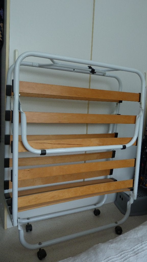 Opklapbed, Ophalen, Eenpersoons, 190 cm of minder, Zo goed als nieuw