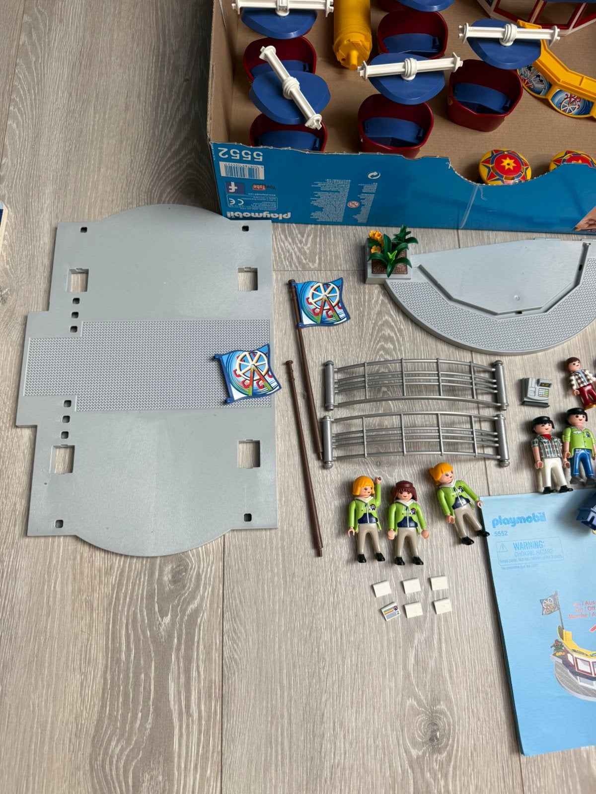 Playmobil kermis reuzenrad nieuw met doos en boekje + extra, Ophalen of Verzenden, Zo goed als nieuw