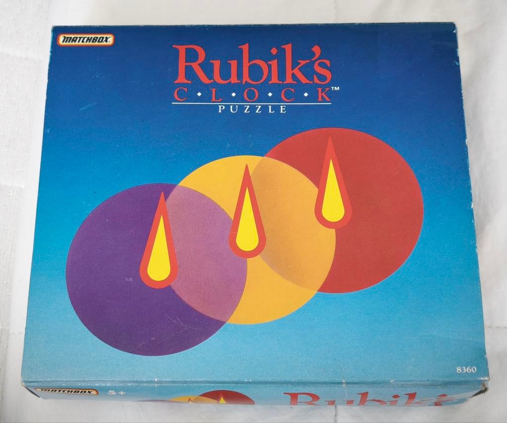 Rubik's Clock Puzzle - Vintage Matchbox Editie, Ophalen of Verzenden, Minder dan 500 stukjes, Gebruikt, Rubik's of 3D-puzzel