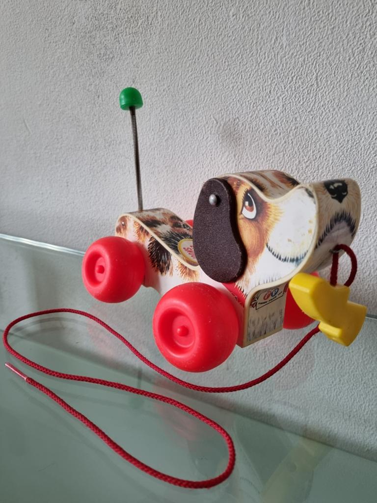 VNT'60,Fisherprice,LITTLE SNOOPY TREKHOND,19cm,Kunsts,Igst!, Ophalen of Verzenden, Zo goed als nieuw