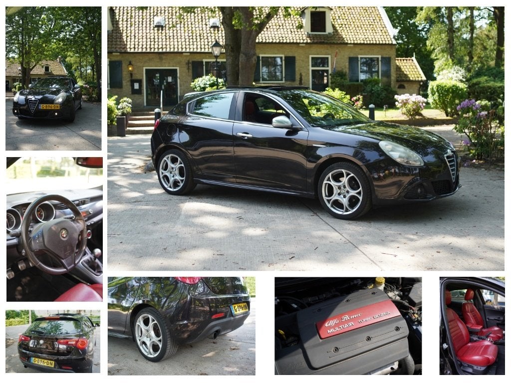 Alfa Romeo Giulietta 1.4 Turbo 2013 inclusief winterbanden, Voorwielaandrijving, 4 cilinders, Zwart, Leder