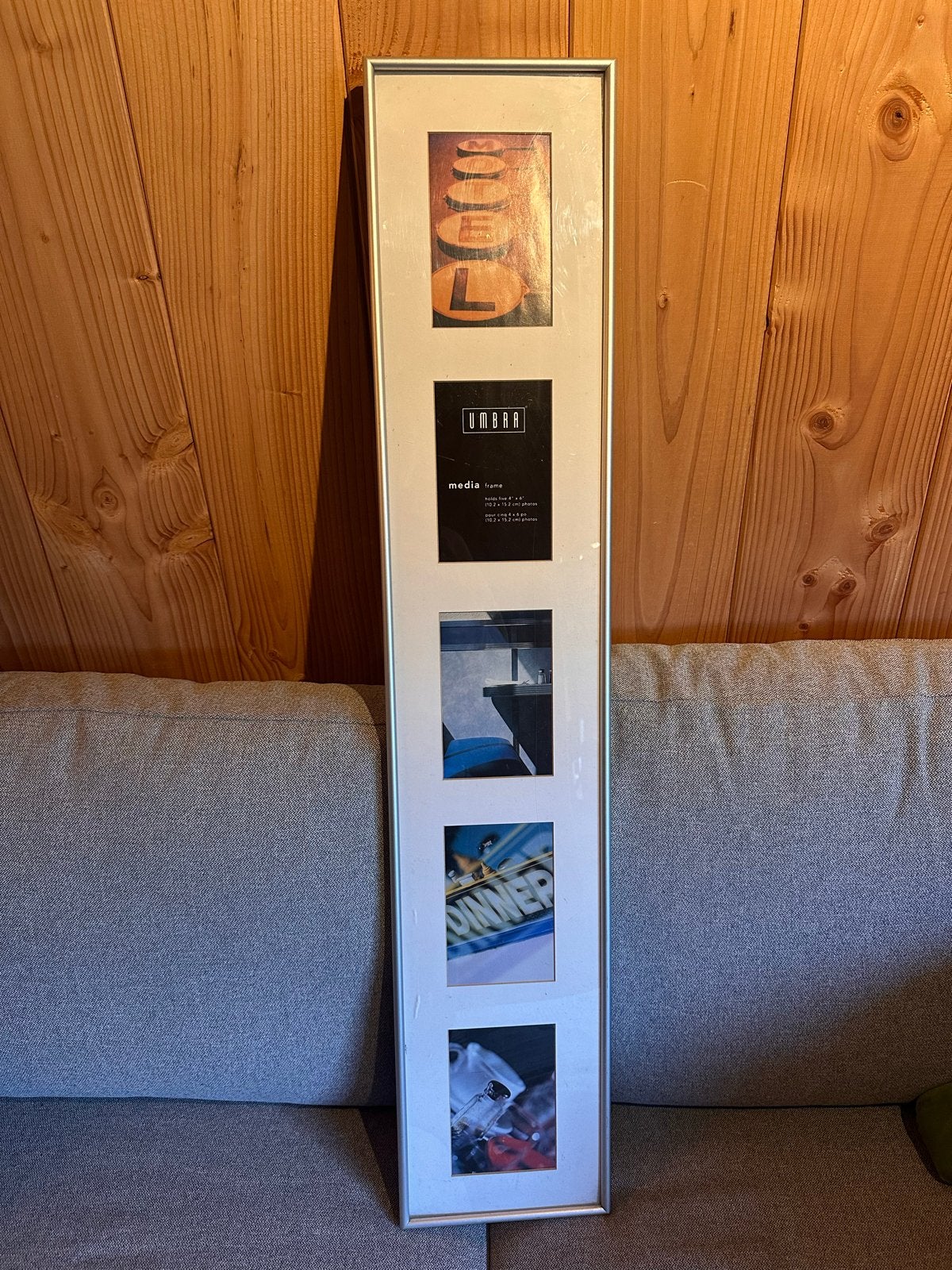 UMBRA Fotolijst voor 5 foto's - Zilverkleurig, Ophalen, Gebruikt, Fotolijst, Metaal