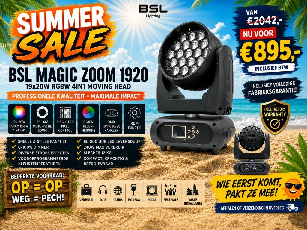 GRIJP JE KANSBSL Magic Zoom 1920 DEMO uitverkoop!, Geluidgestuurd, Sales@bsl-lighting.com, Ophalen of Verzenden, Zo goed als nieuw