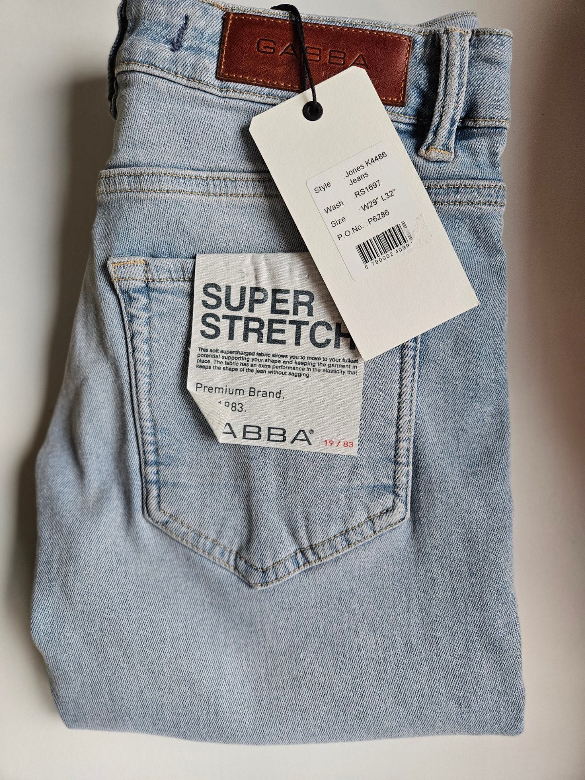 Gabba Denmark Jones straight slim fit w29 l32 €130 nu €50, Gabba Denmark, Overige jeansmaten, Nieuw, Verzenden