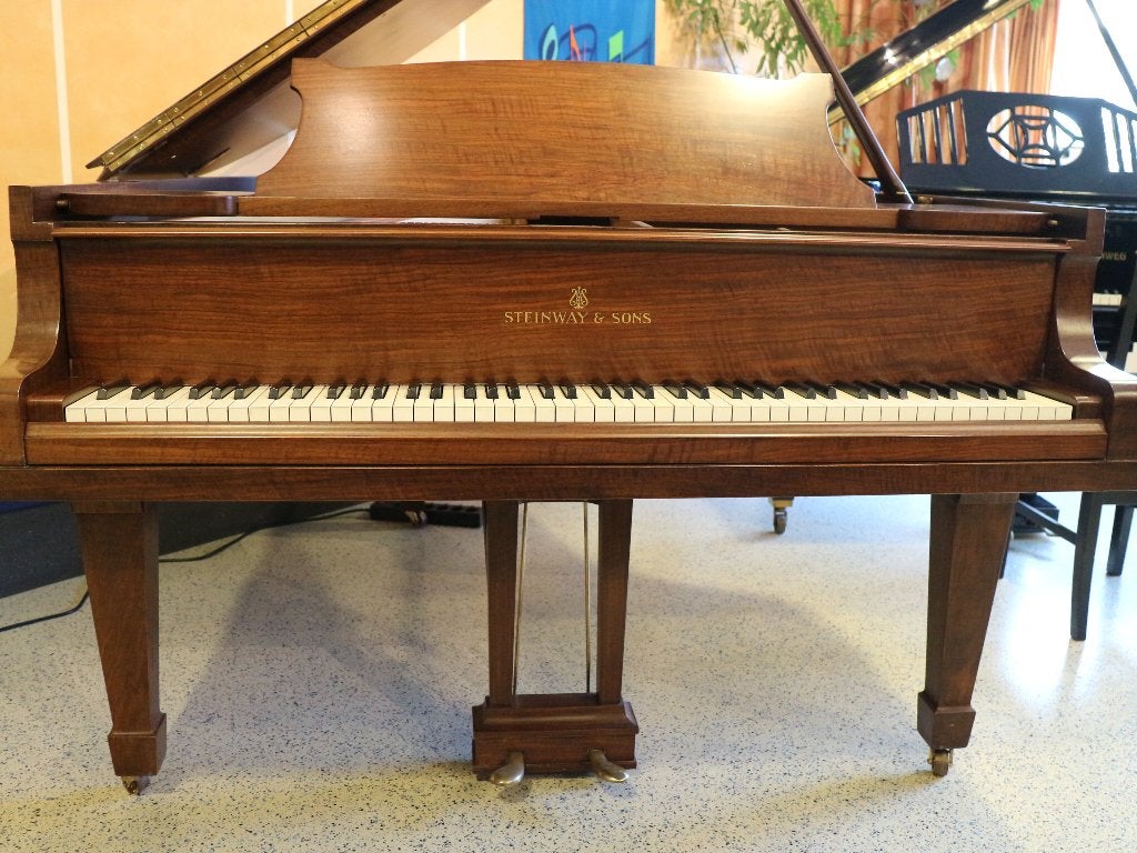 Steinway & Sons 'O' vleugel - noten hout - bj 1937, Verzenden, Zo goed als nieuw, Bruin, Vleugel