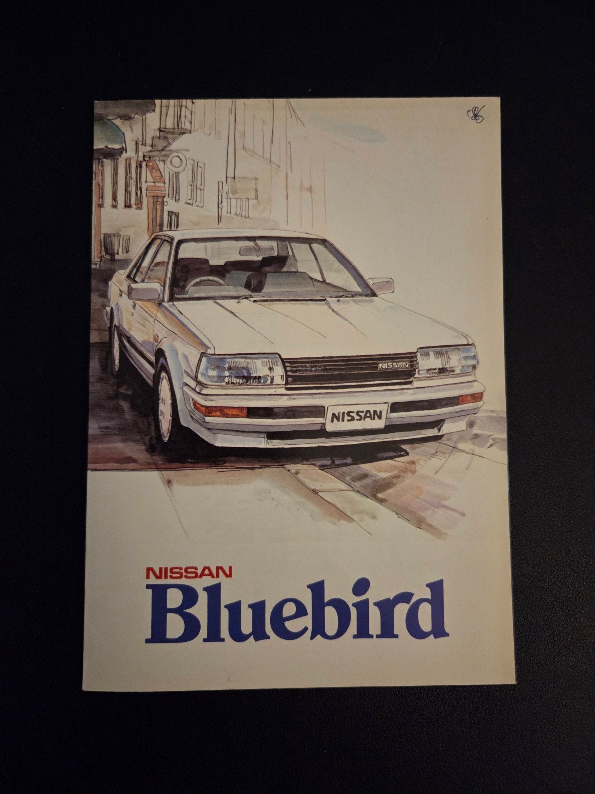 Brochure Nissan Bluebird 1986 UK, Ophalen of Verzenden, Zo goed als nieuw, Nissan