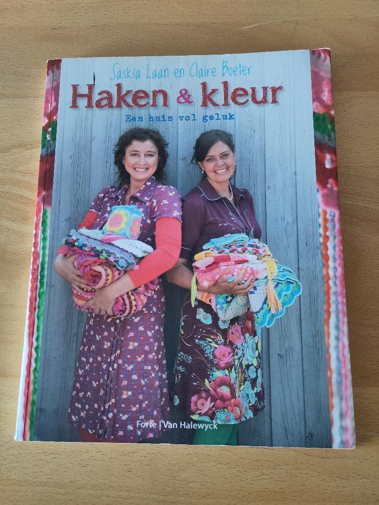 Haken & Kleur van Saskia Laan, Hobby en Vrije tijd, Ophalen of Verzenden, Zo goed als nieuw, Haken, Patroon of Boek