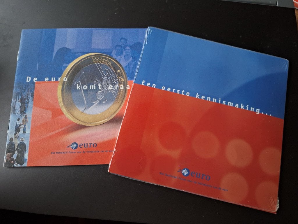 Dicht mapje Euromunten - alle eerste, Ophalen, Koningin Beatrix, Euro's, Setje