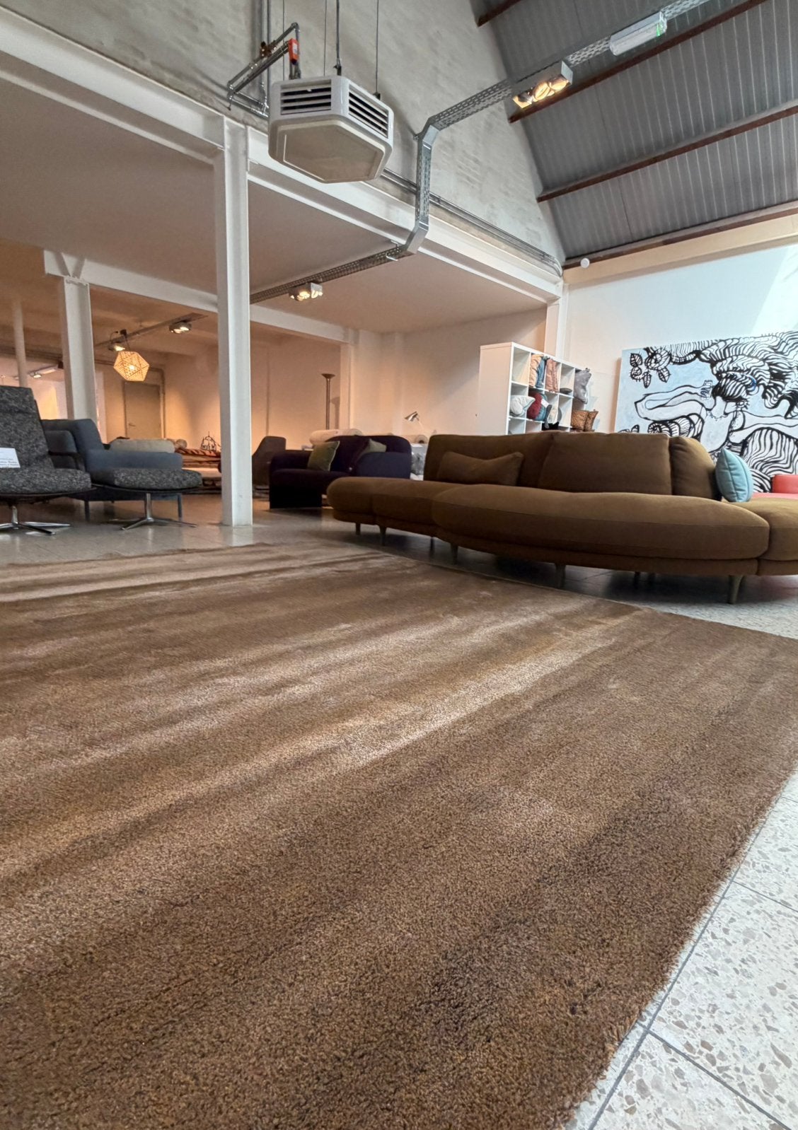 Brink en Campman Ripe mix tapijt 100% mohair! 240 x 300 cm, Ophalen, 200 cm of meer, Beige, Rechthoekig