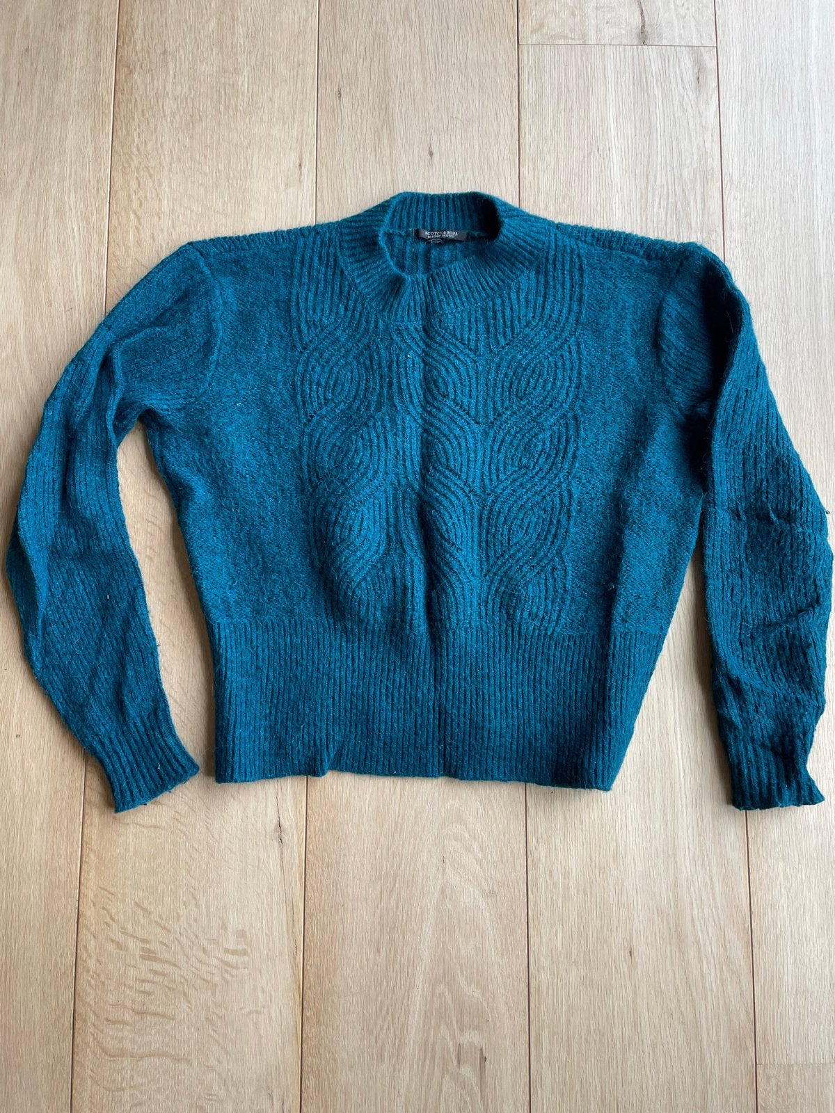 Trui - maat S - merk Maison Scotch - Stijlvol en Comfortabel, Ophalen of Verzenden, Zo goed als nieuw, Maat 36 (S), Blauw