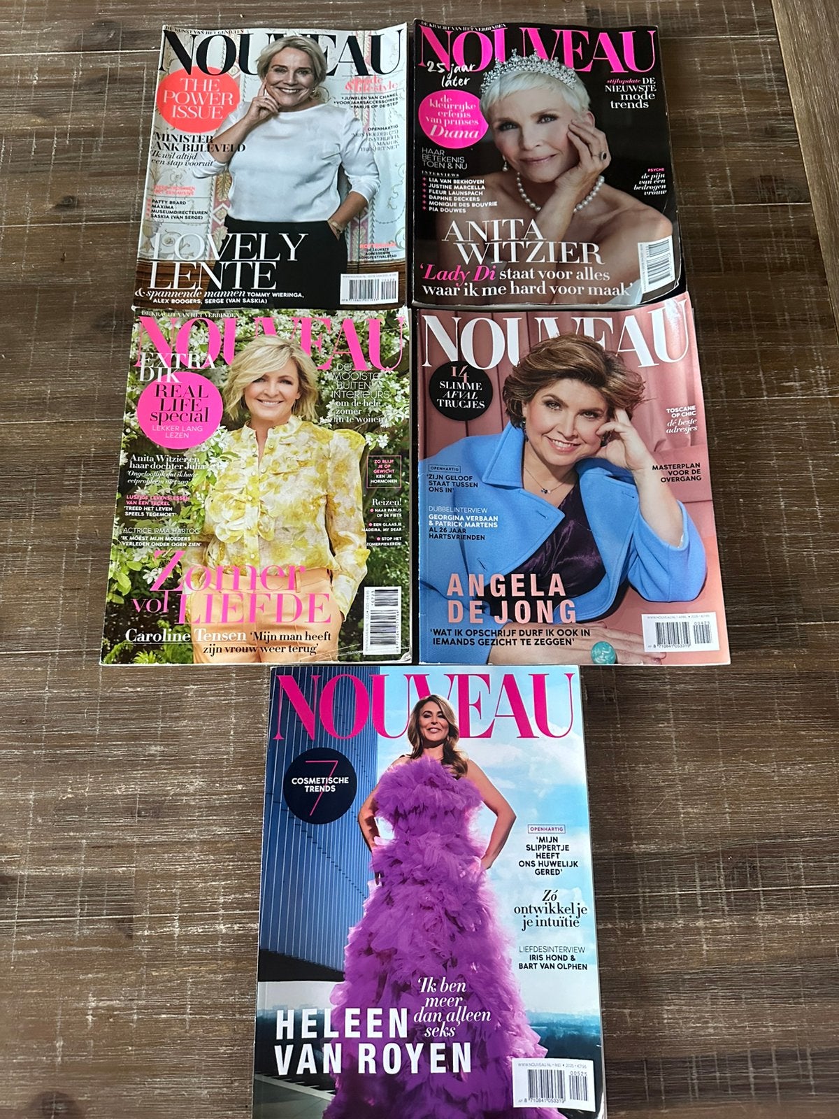 5 Nouveau tijdschriften, Ophalen of Verzenden, Gelezen, Damesbladen