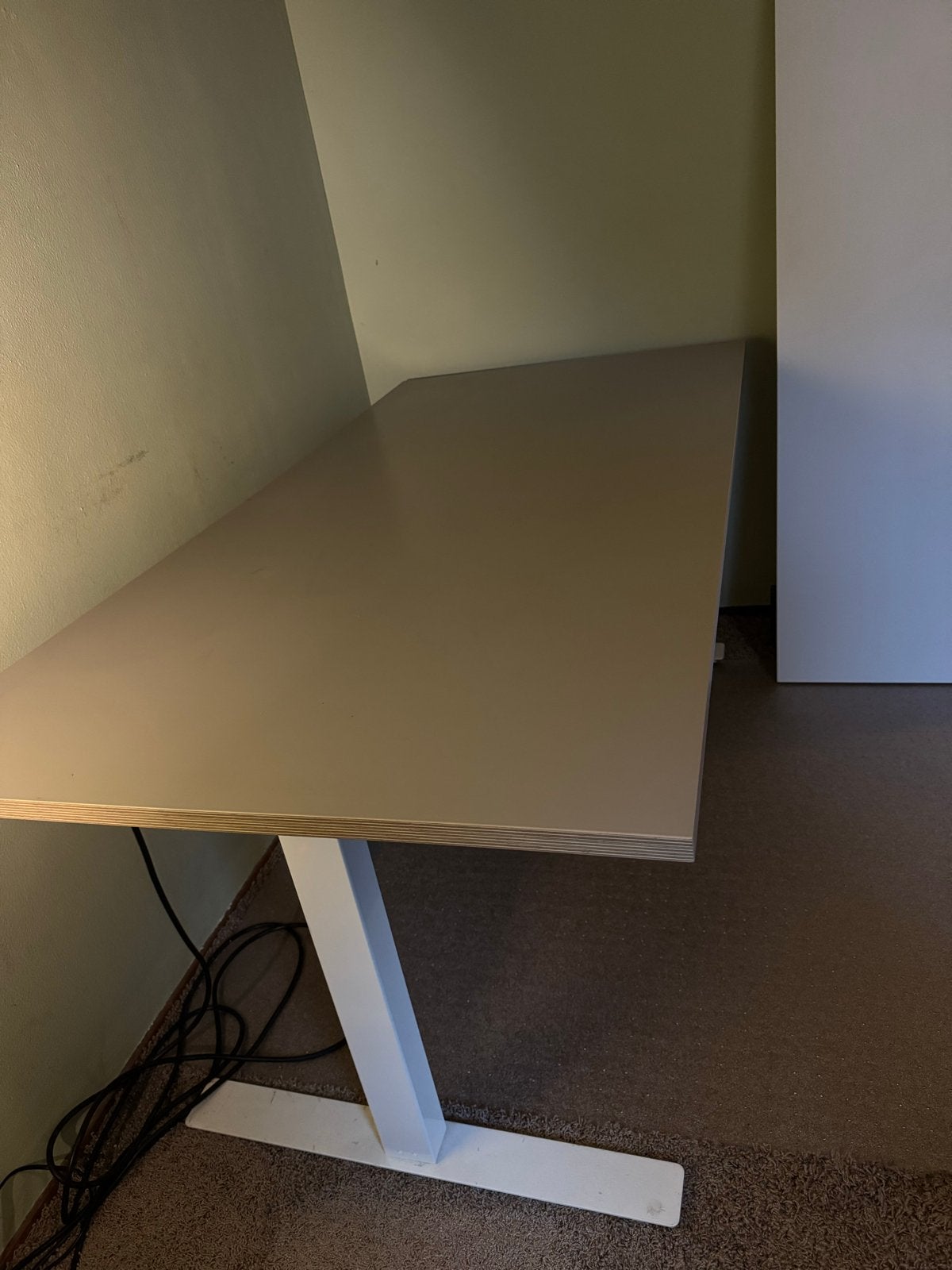 IKEA SKARSTA Zit-sta bureau 80x120 cm - Handmatig verstelbaa, Ophalen, Gebruikt, IKEA, Zit-sta bureau