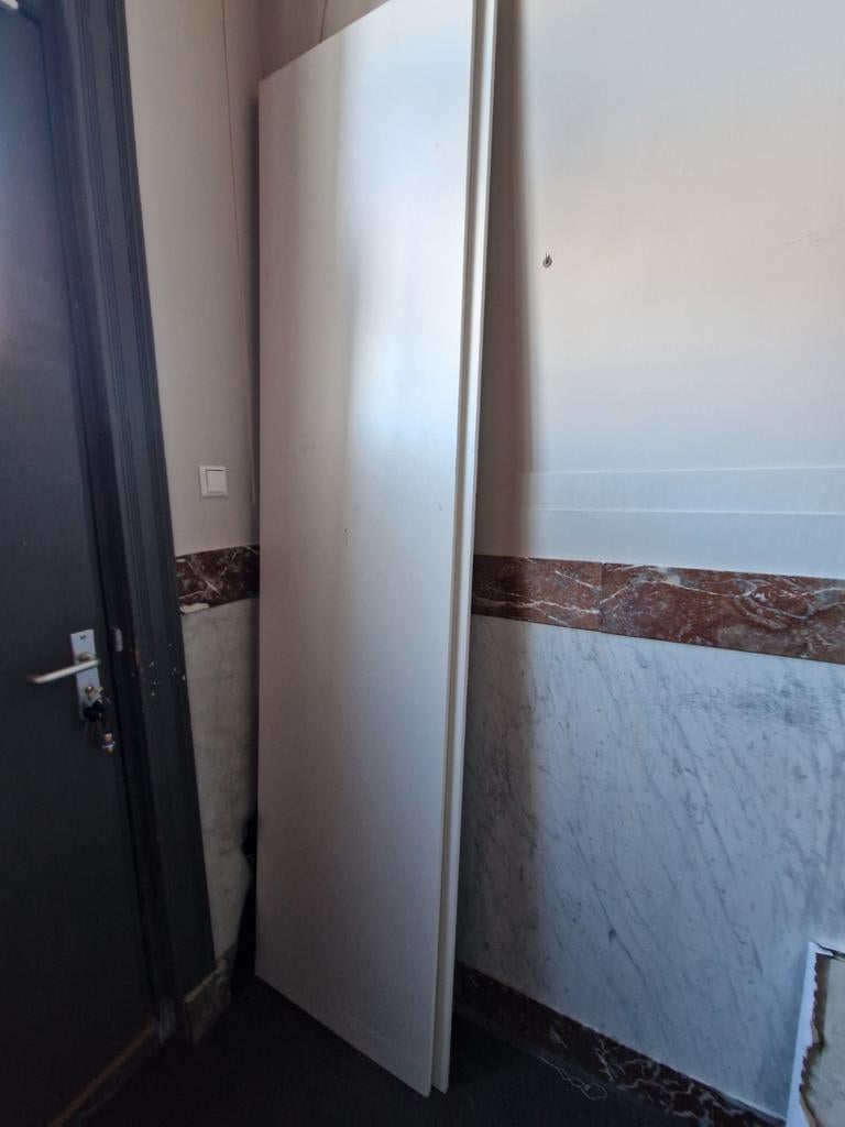 2x Witte Paneel Planken 250x60 cm met optionele rails, Ophalen of Verzenden