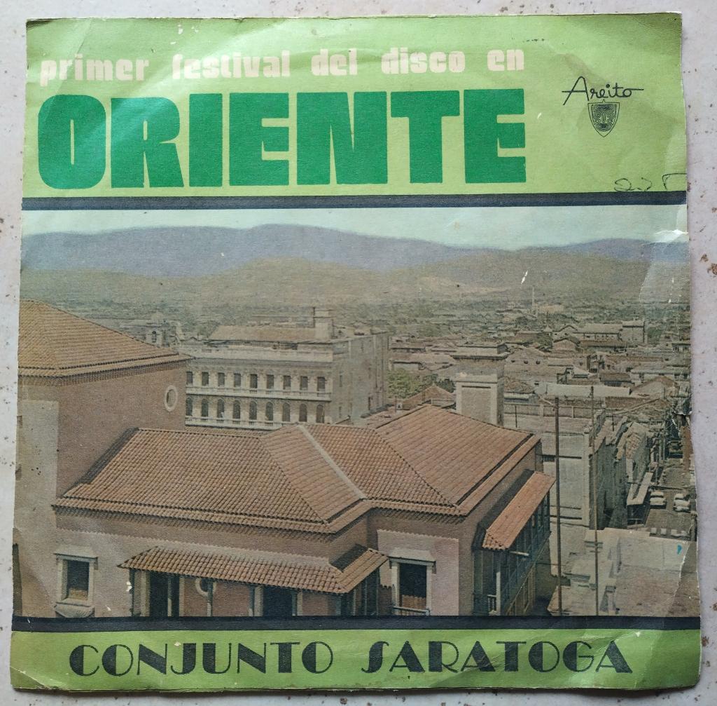 7" EP Primer Festival Del Disco En Oriente -Conjunto Saratog, Latin en Salsa, Gebruikt, 7 inch, Ophalen of Verzenden