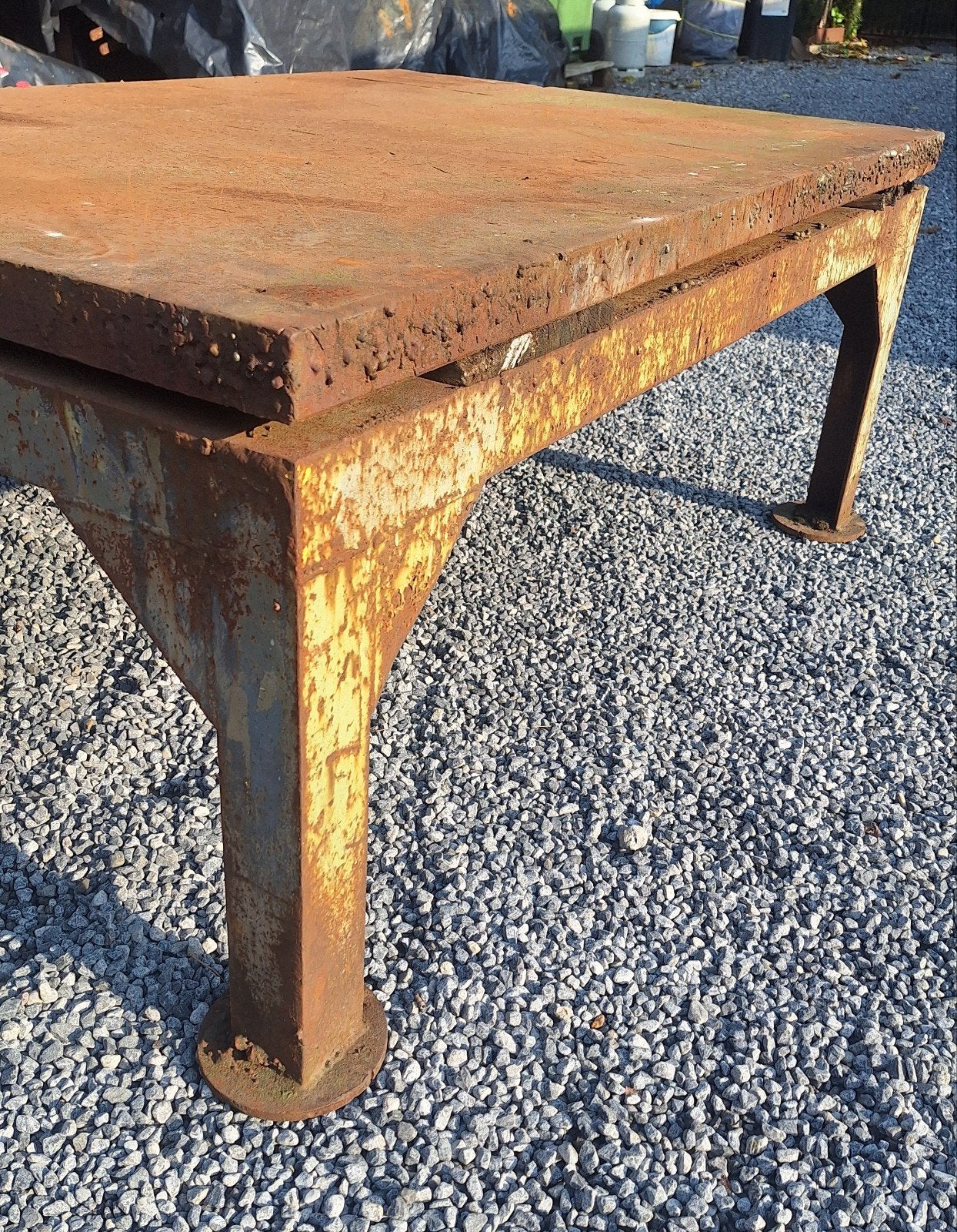 smeedtafel lastafel vlaktafel werktafel smederij, Ophalen of Verzenden, Gebruikt, Bankschroef