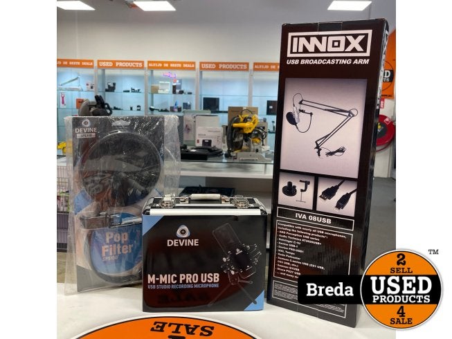 Devine M-Mic Pro USB + Innox Usb Broadcasting Arm - NIEUW, Devine, Zo goed als nieuw, Sales@devineco.com, 42808 Christy Street, Suite 116
Fremont, CA 94538
USA