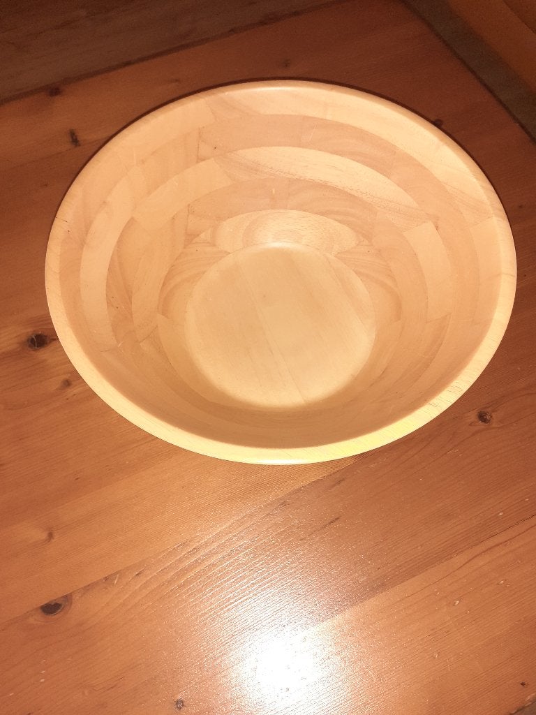 Grote houten slakom, Ophalen of Verzenden, Gebruikt, Hout