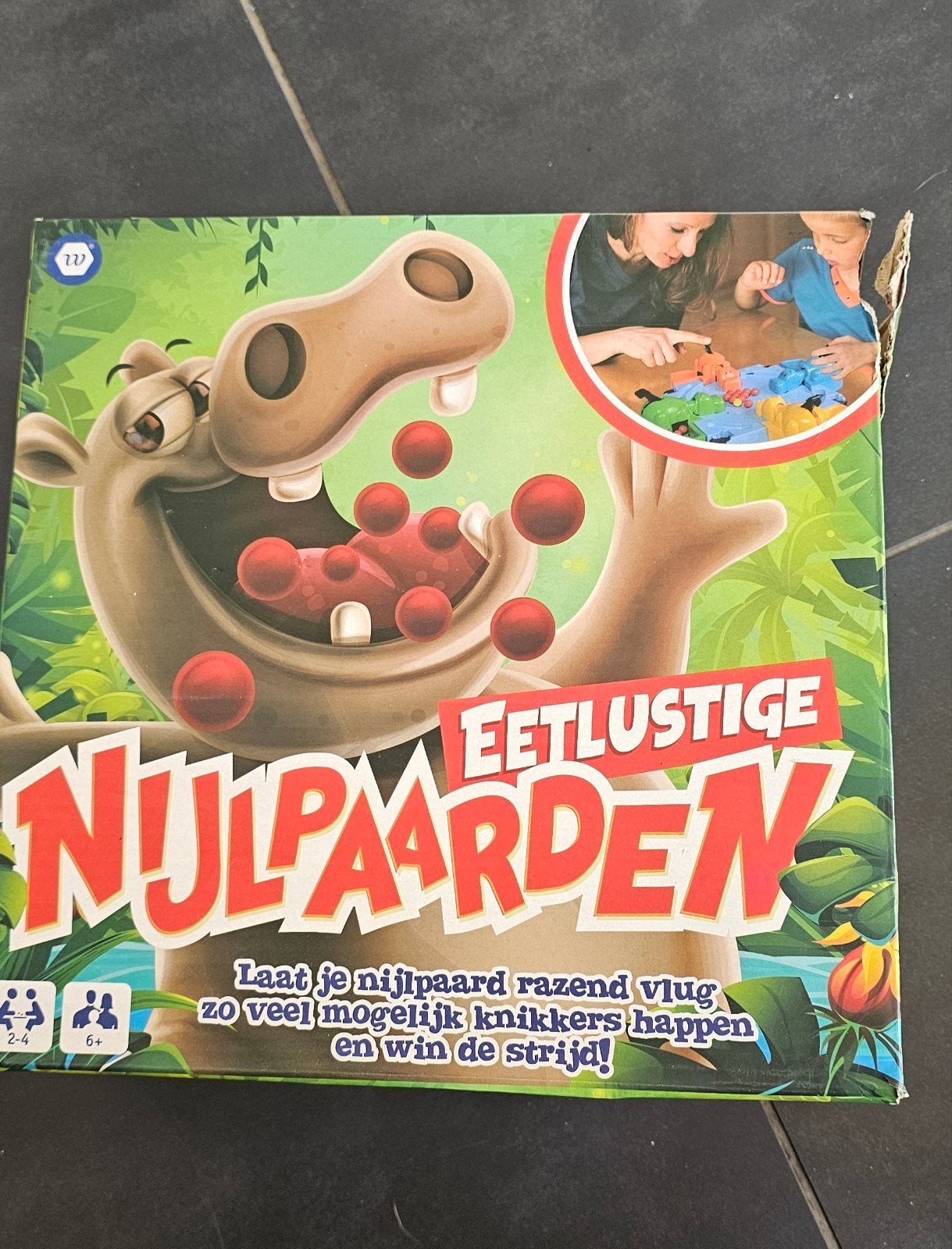Eetlustige Nijlpaarden - Leuk familiespel, Hobby en Vrije tijd, Gezelschapsspellen | Bordspellen, Een of twee spelers, Ophalen of Verzenden