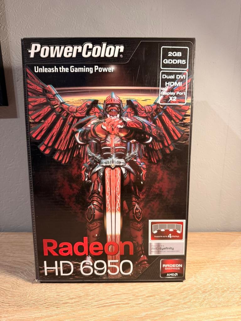 PowerColor Radeon HD 6950 2GB GDDR5 - Retro Gaming kaart, Computers en Software, Videokaarten, Ophalen of Verzenden, Gebruikt