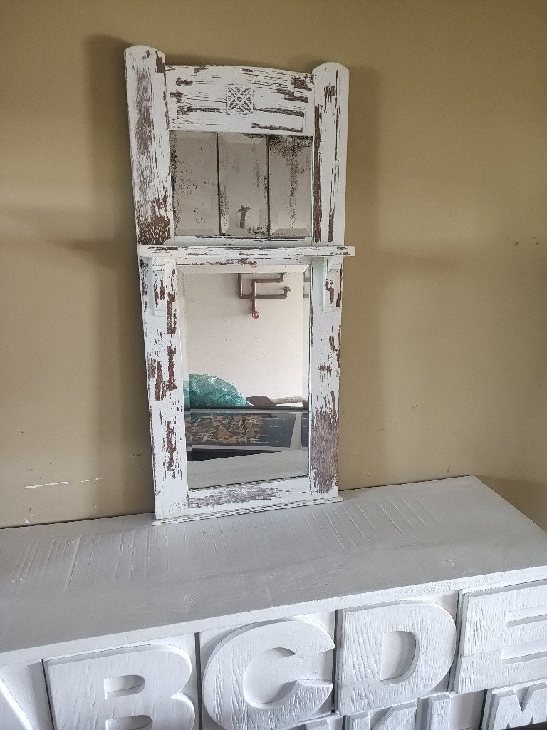 Vintage spiegel, Huis en Inrichting, Woonaccessoires | Spiegels, Ophalen, Minder dan 50 cm, Gebruikt, Minder dan 100 cm