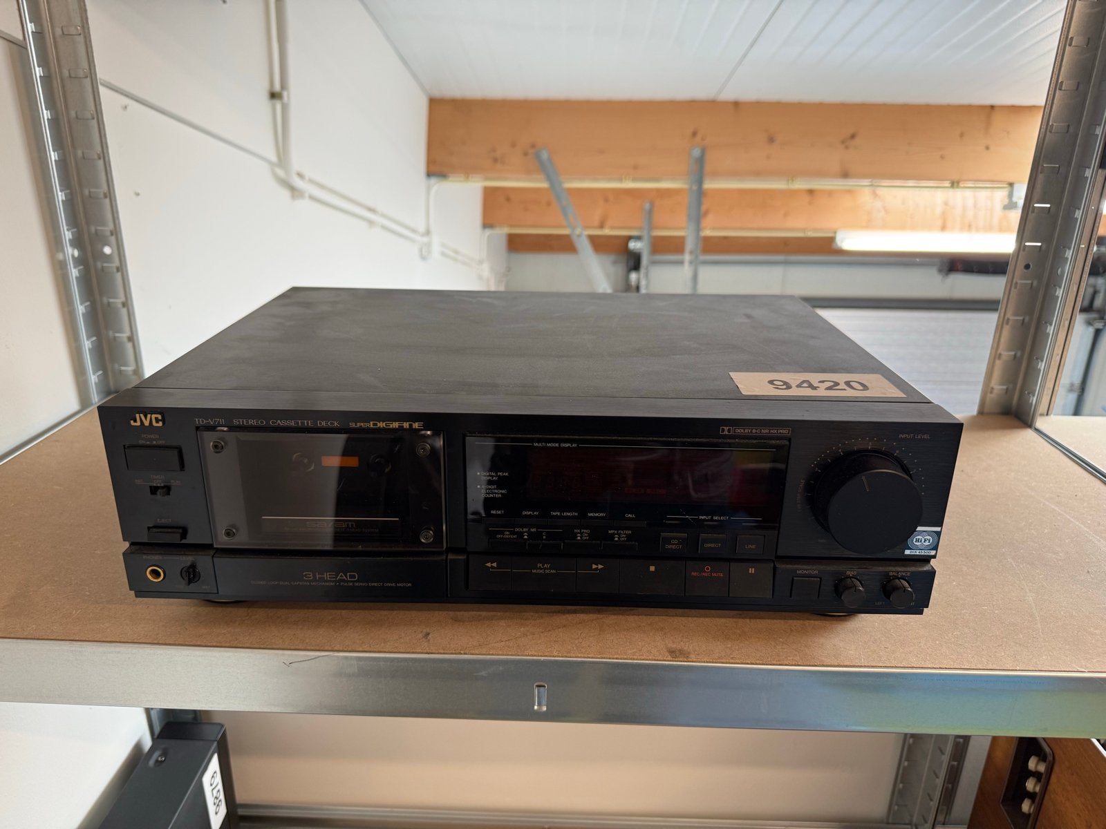 JVC Stereo Cassette Deck TD-V711 - Vintage Hifi, Ophalen of Verzenden, Enkel, JVC, Tiptoetsen