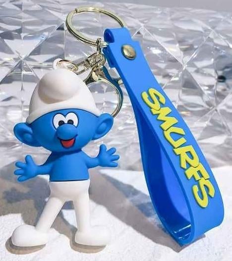 sleutelhanger Smurf - nieuw   (2), Ophalen of Verzenden, Nieuw, Knuffel of Figuurtje