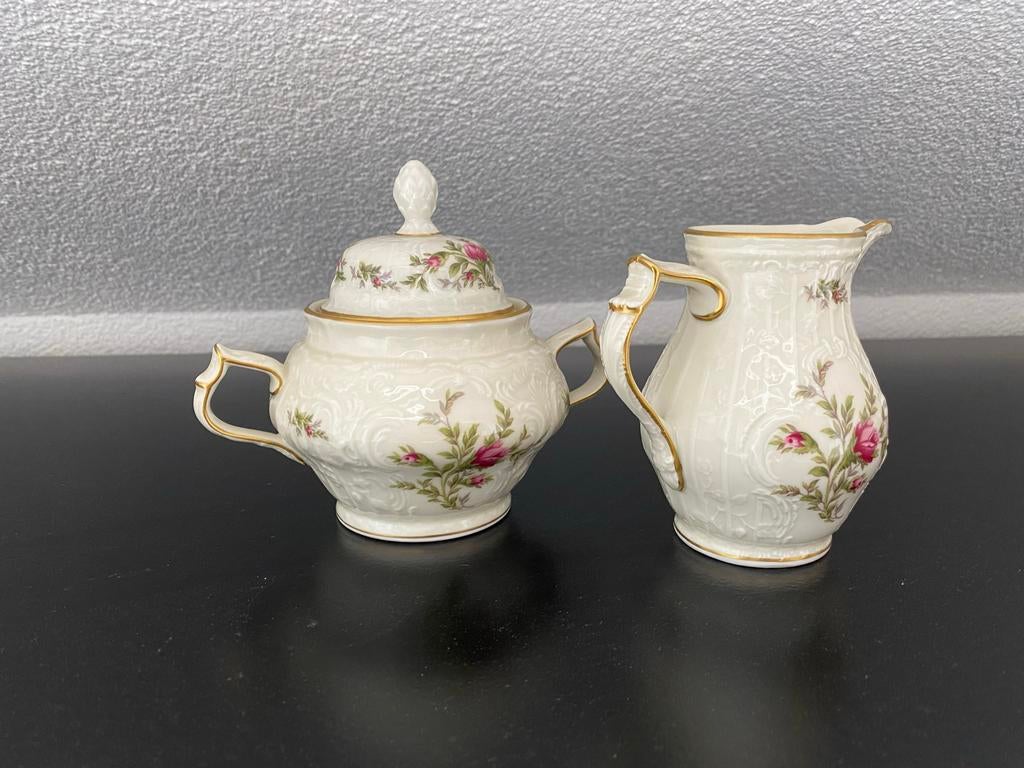 Rosenthal Classic Rose poseleinen Melkkannetje en Suikerpot, Ophalen of Verzenden