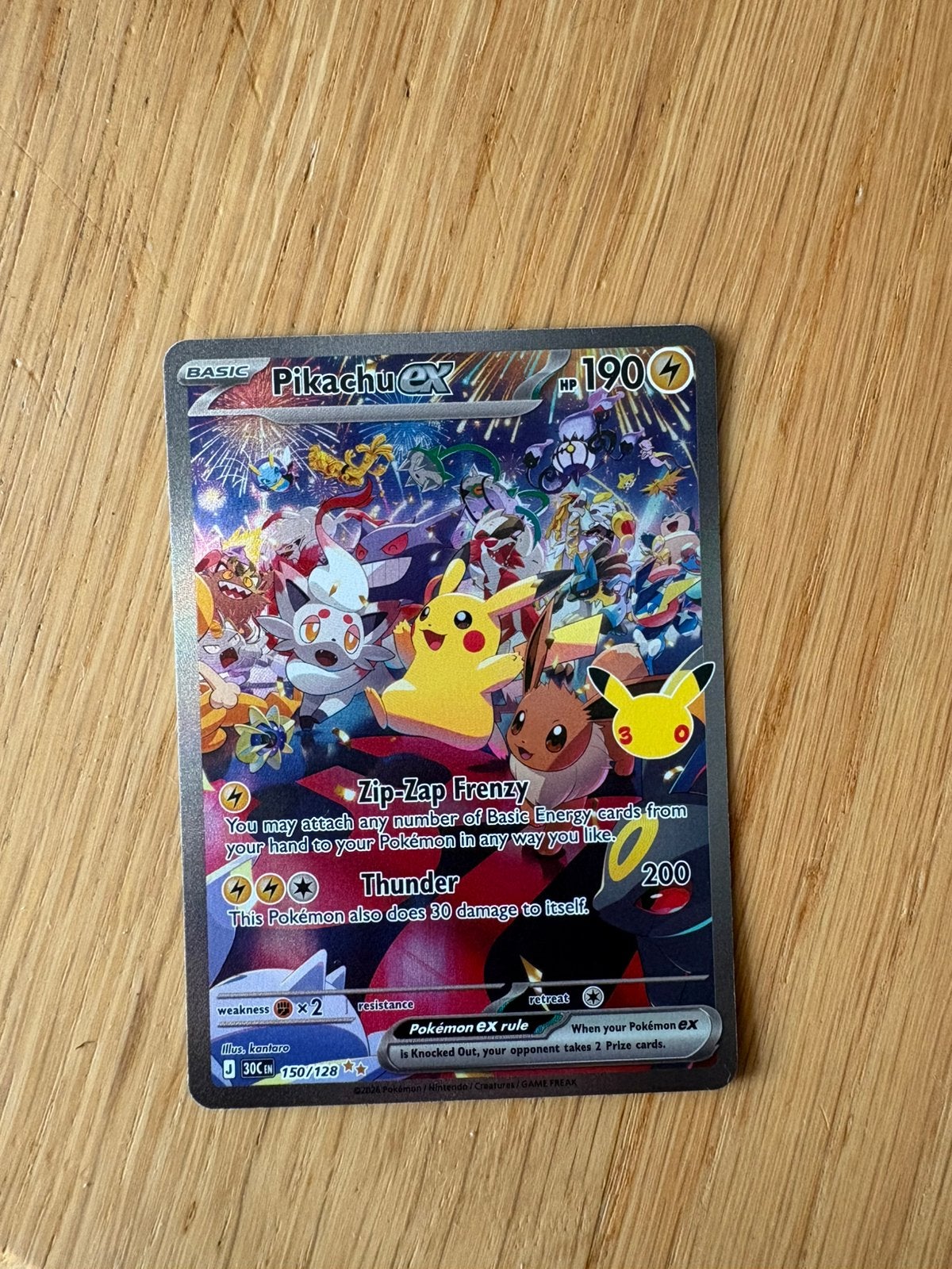 Pikachu Ex 150/128 30C