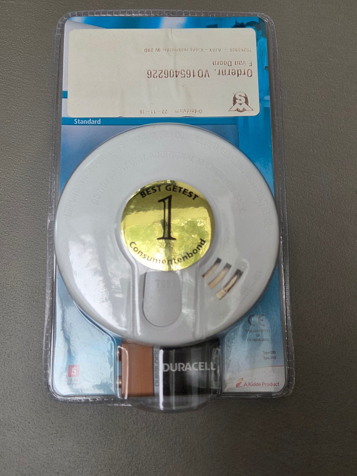 Ajax Optische Rookmelder 9V Basic - Nieuw in verpakking, Ophalen of Verzenden, Nieuw, Detector, Sensor of Melder, Rook