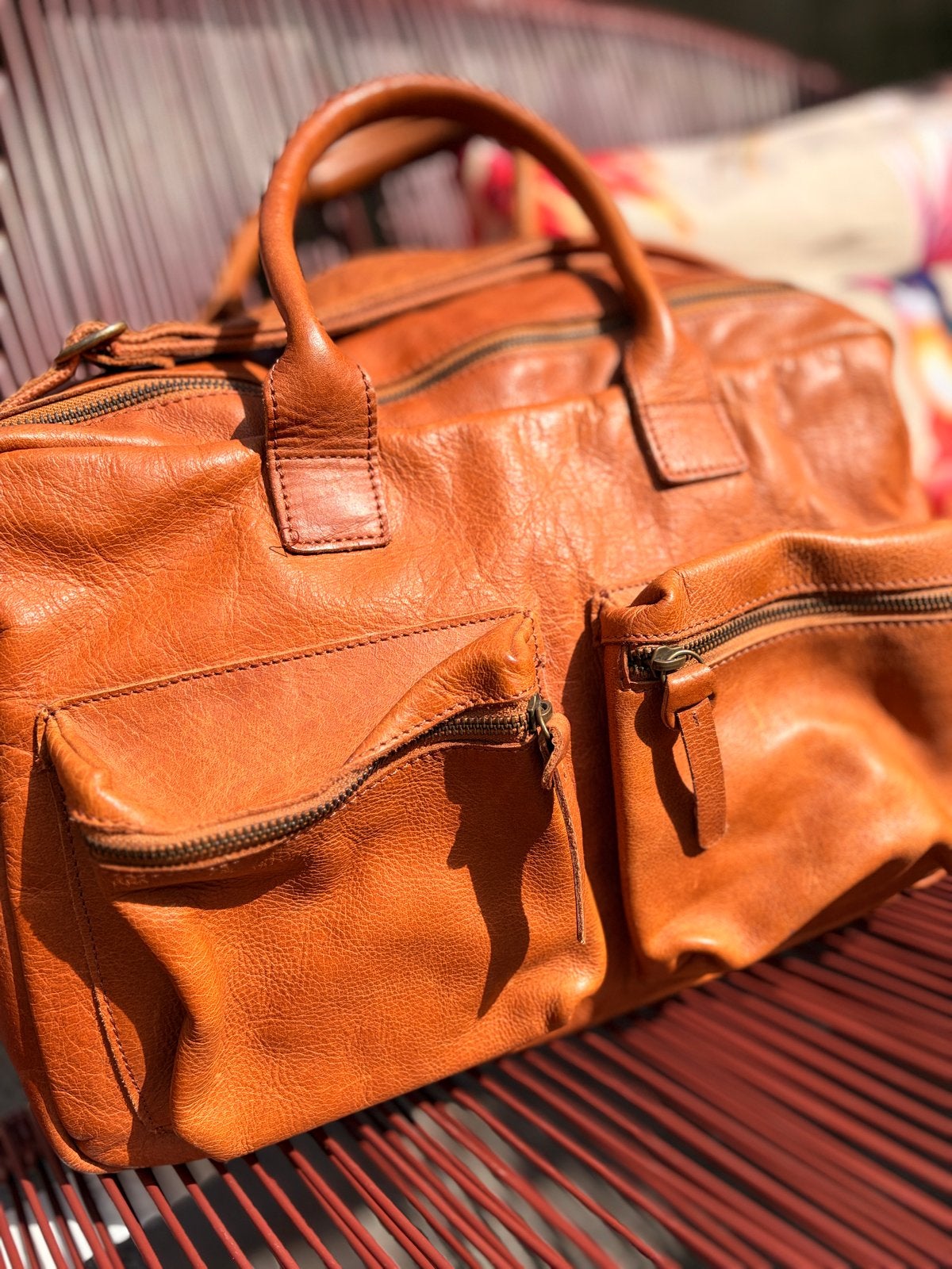 Cowboy bag met dustbag - Zo goed als nieuw, Ophalen of Verzenden, Zo goed als nieuw, Bruin, Handtas