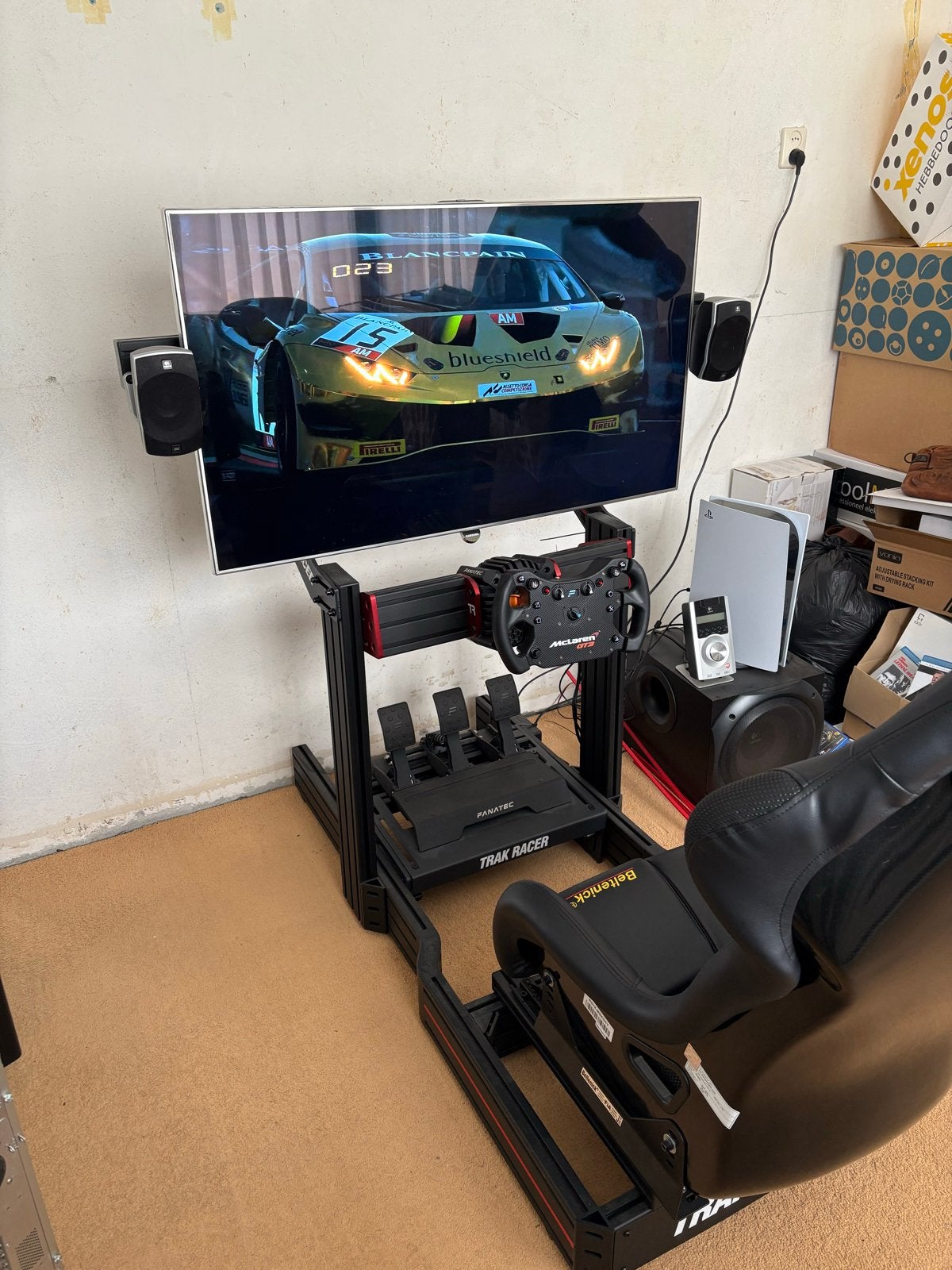 Complete Sim Racing Setup - Trak Racer, Fanatec, Beltenick, Ophalen, Overige merken, Zo goed als nieuw