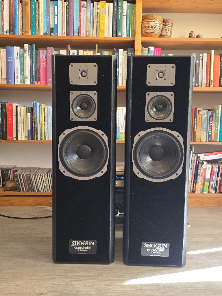 Quadral Shogun MK V, Stereo speakers, Gebruikt, 120 tot 150 watt, Basreflex