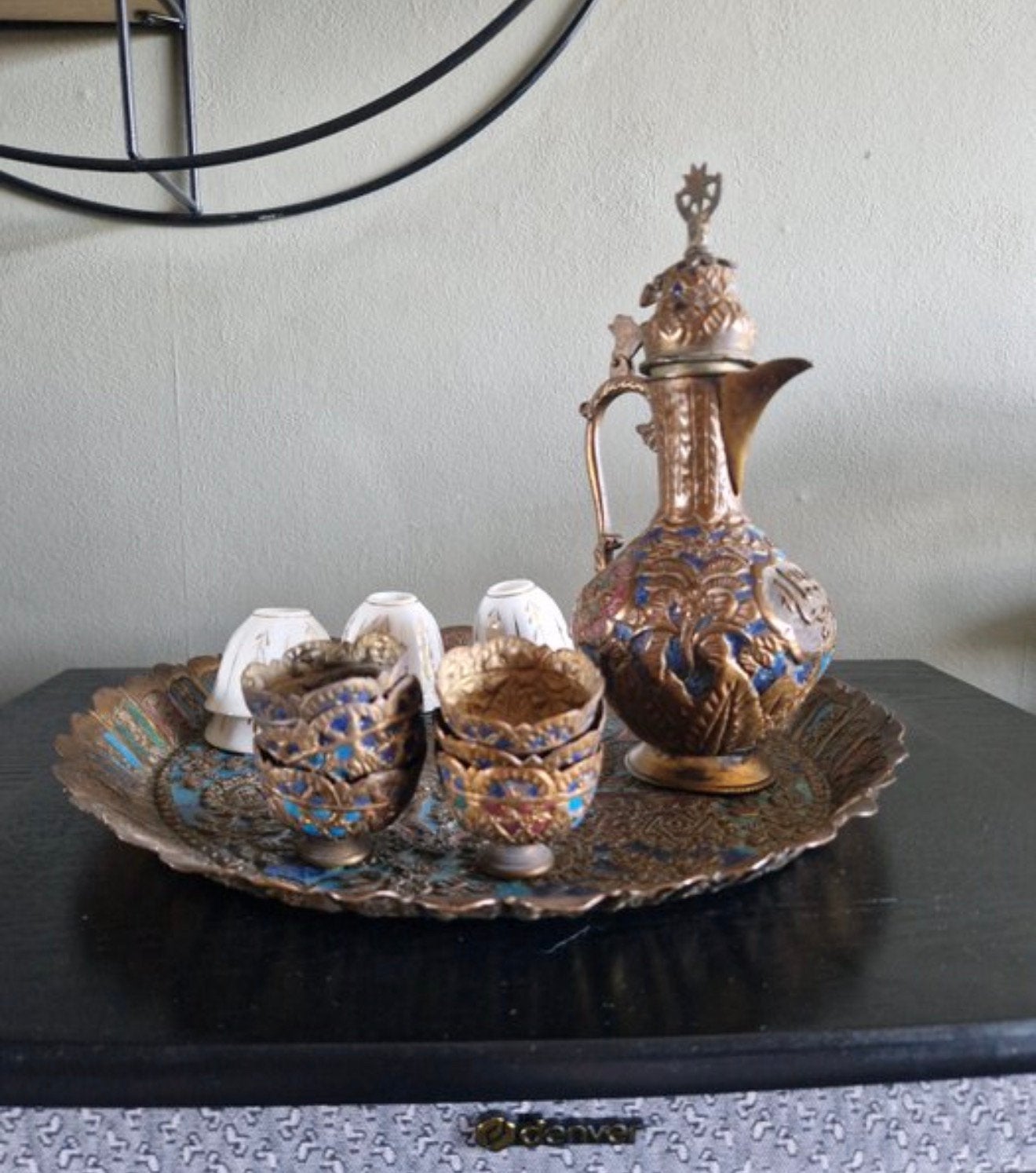 Antiek Marokkaans koffieservies jaren 1950 marokko compleet, Ophalen of Verzenden