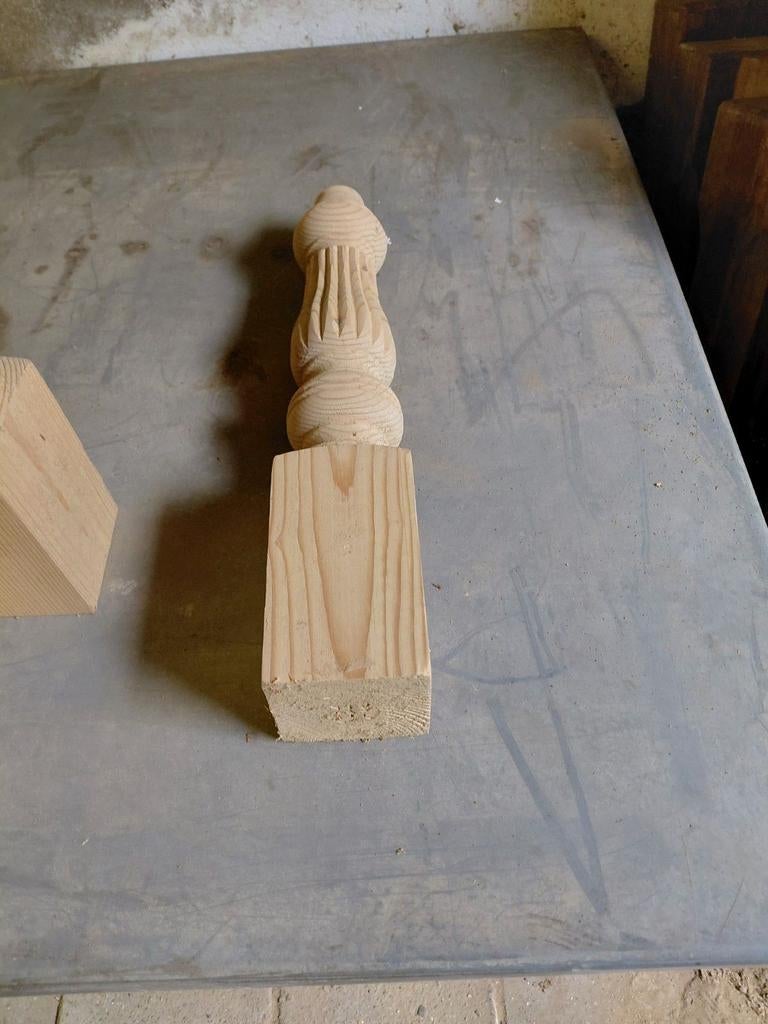 Salontafelpoten 9x9x50 cm onbehandeld hout, Huis en Inrichting, Ophalen of Verzenden