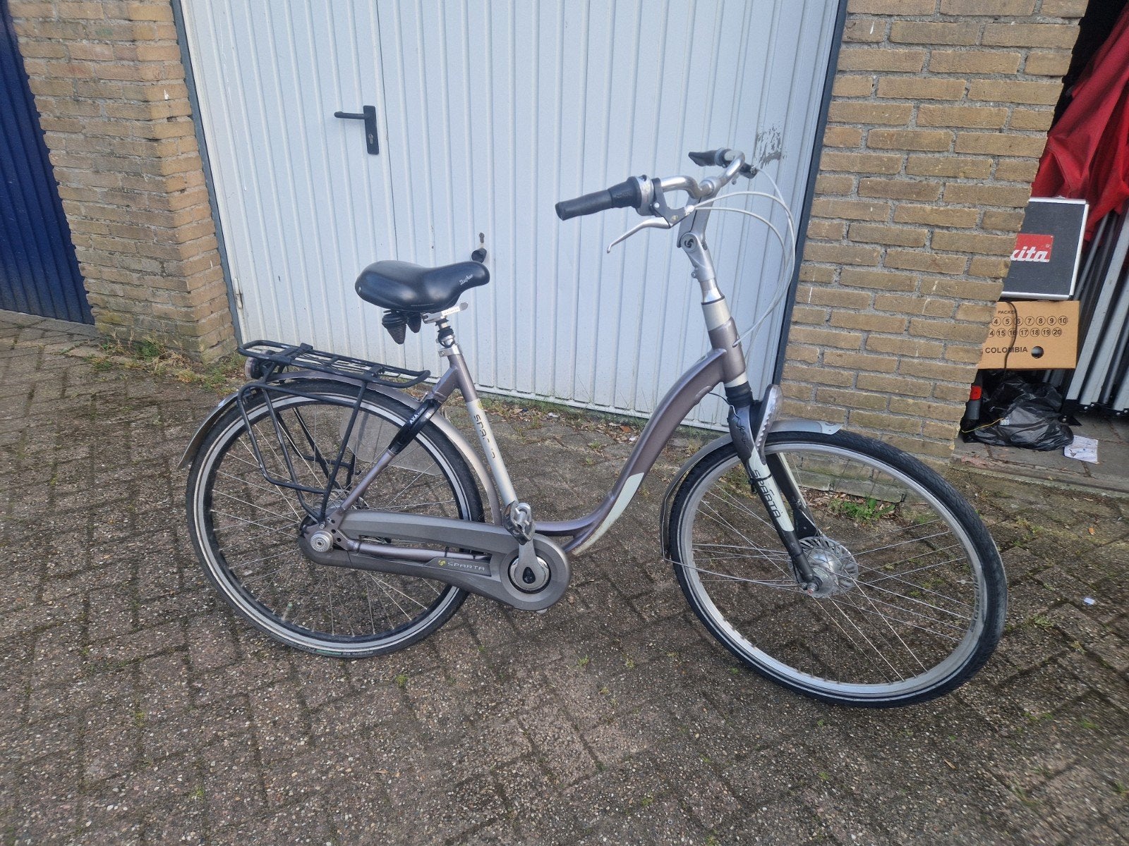 Sparta damesfiets in goede staat, Sparta, Gebruikt, Velgrem, Versnellingen
