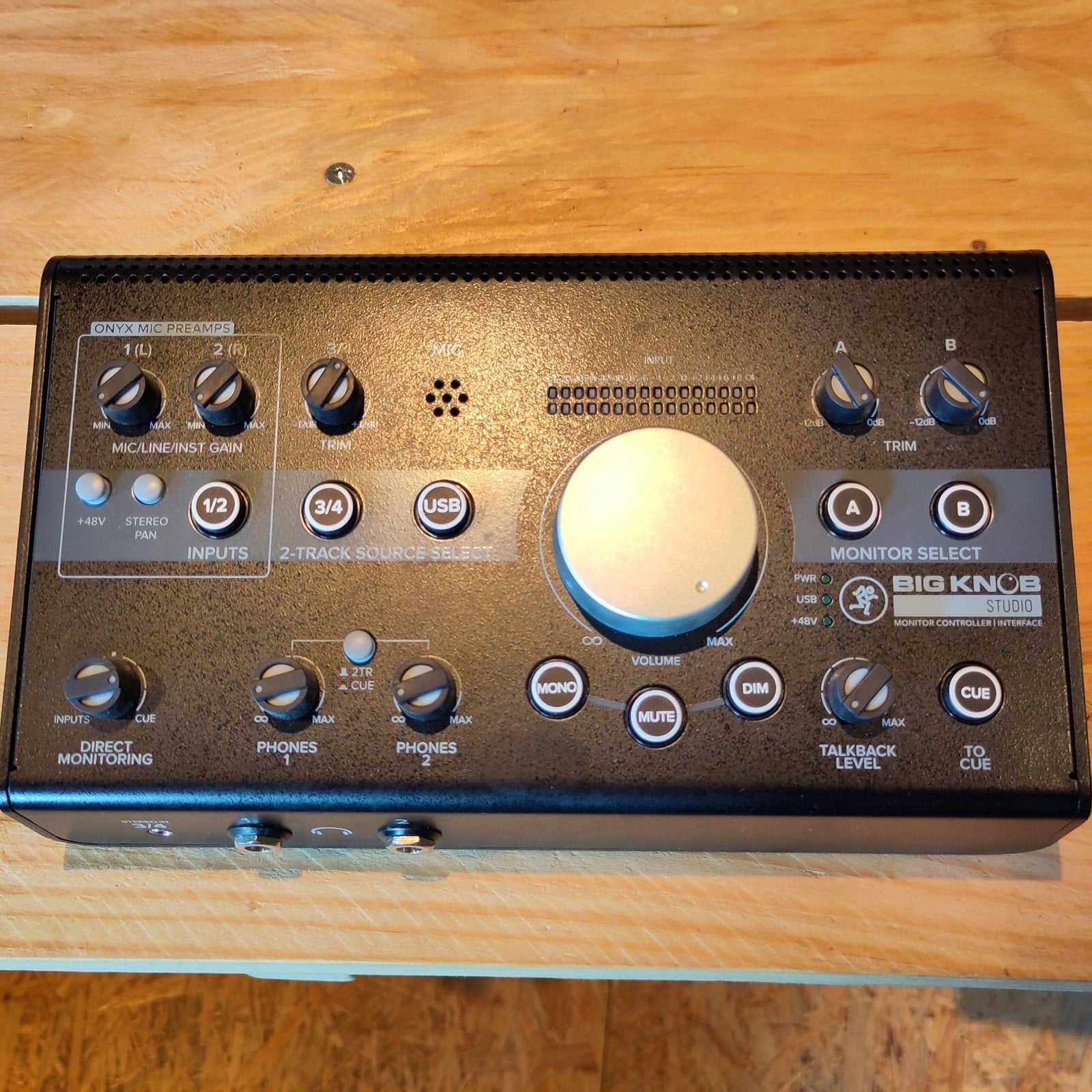 Mackie Big Knob Studio Monitor Controller / Interface, Muziek en Instrumenten, Mengpanelen, Zo goed als nieuw, 5 tot 10 kanalen