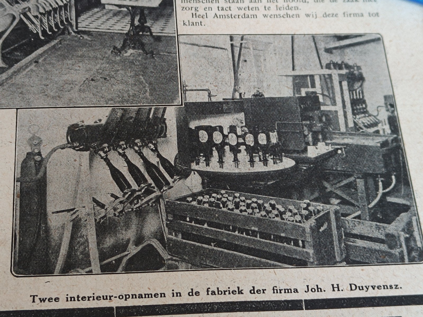 1915, FIRMA JOH. H. DUYVENSZ, BIER, GEDISTILLEERD, WIJN., Ophalen of Verzenden, Gebruikt, Flesje(s), Overige merken