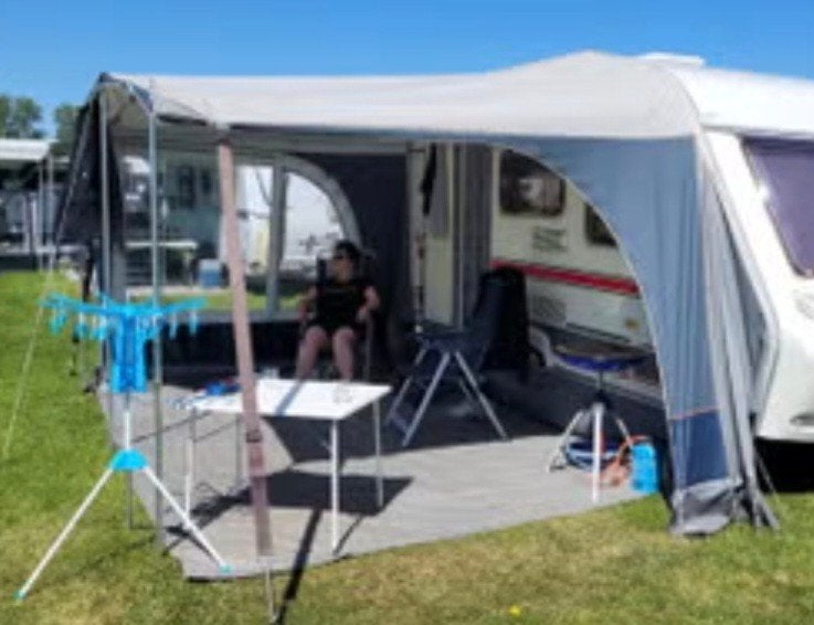 Zgan Doréma Panorama Caravanluifel met zijwanden m7; 800-825, Ophalen, Zo goed als nieuw, Tot en met 4