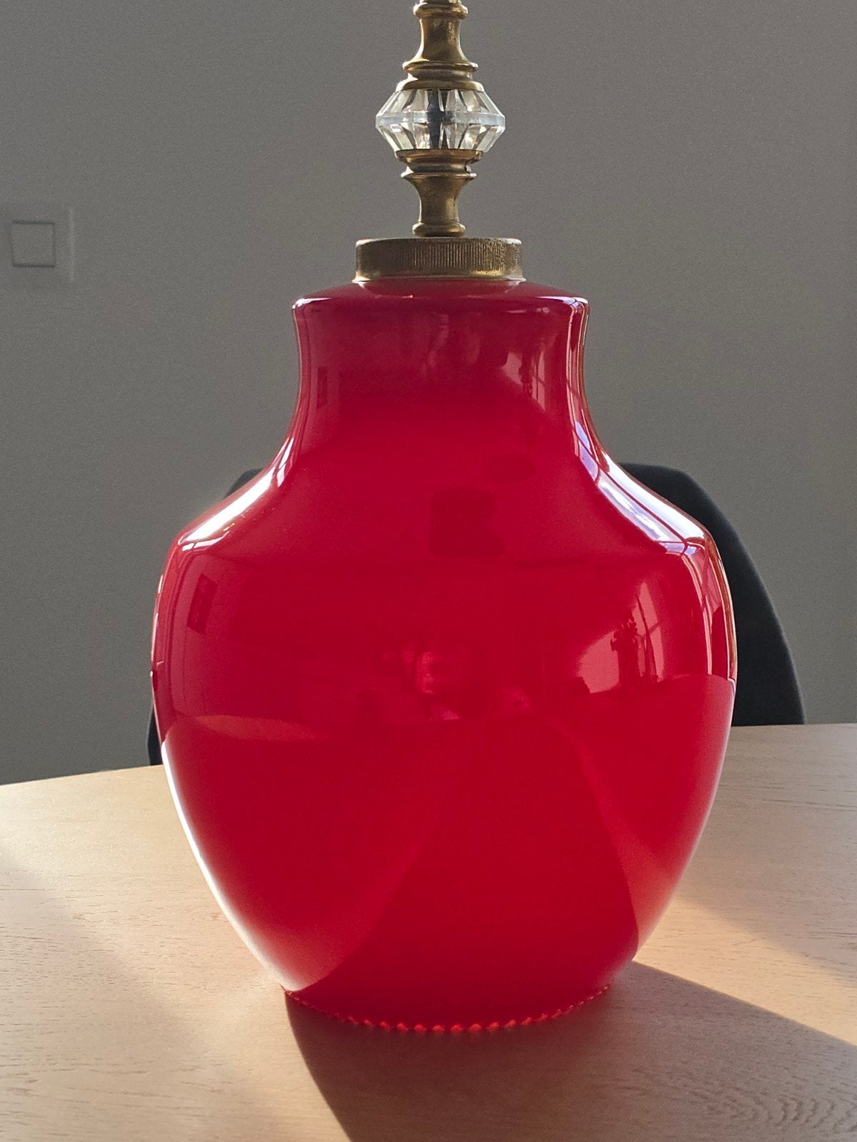 Zeldzame murano glazen Italiaanse 70S design Plafondlamp, Ophalen of Verzenden