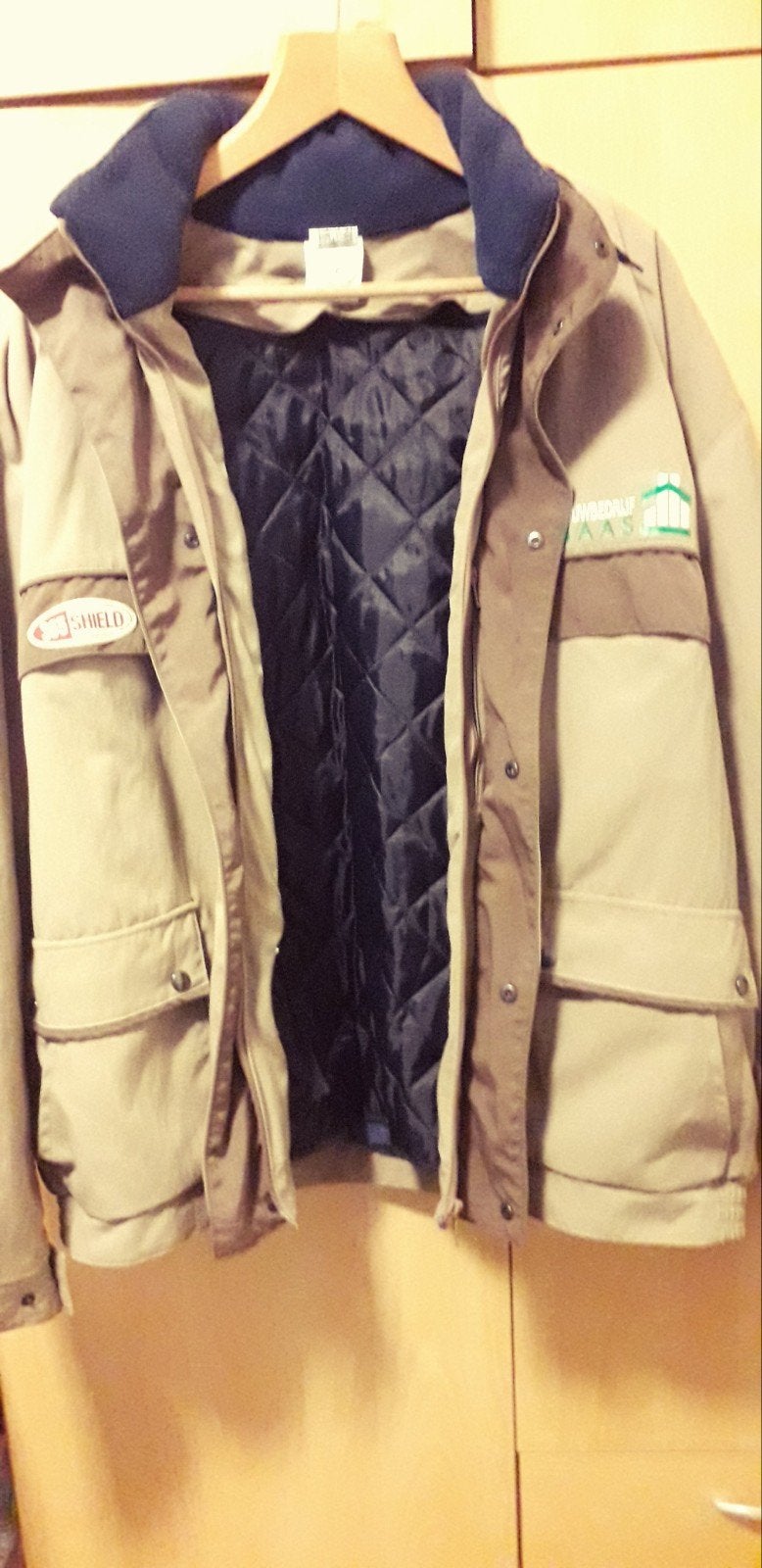Warme werkjas met capuchon - Ideaal voor koude dagen XL, Kleding | Heren, 365 shield, Beige, Ophalen of Verzenden, Maat 56/58 (XL)