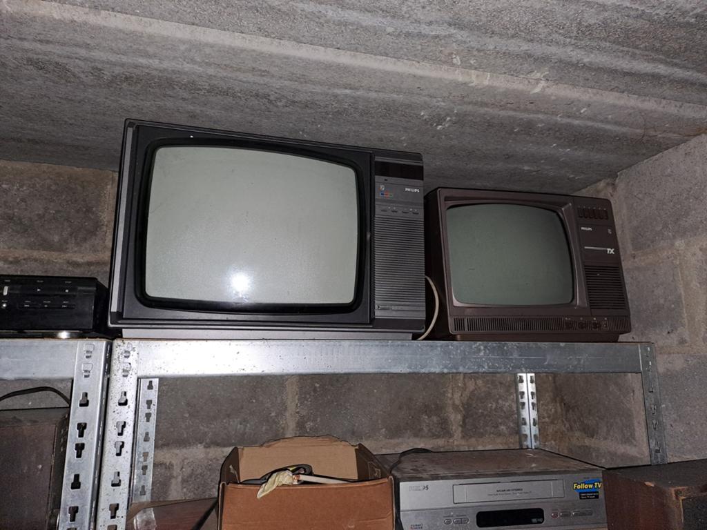 6 vintage draagbare tv's philips, Ophalen of Verzenden