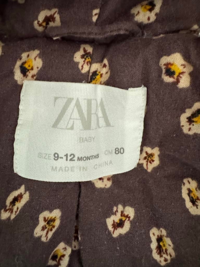 ZARA jas Maat 80, Kinderen en Baby's, Babykleding | Maat 80, Ophalen of Verzenden, Zo goed als nieuw, Meisje, Jasje